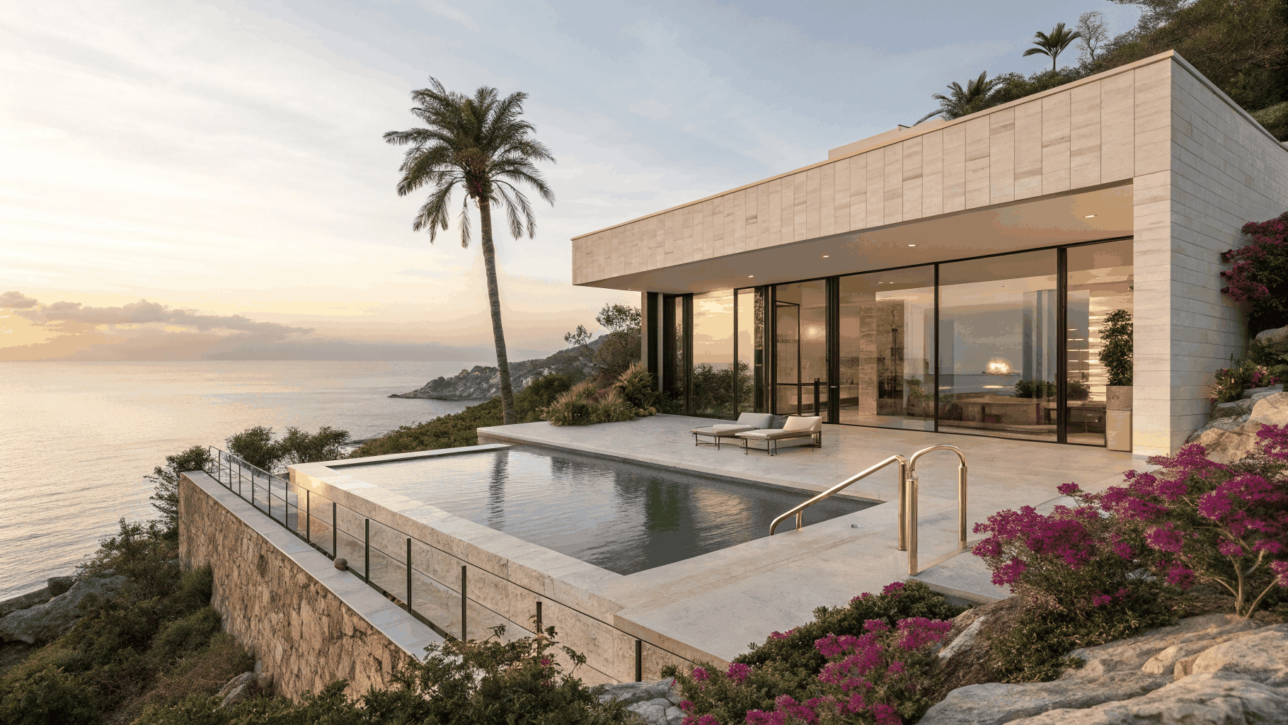 Luxury Villa Terrace in Corfu