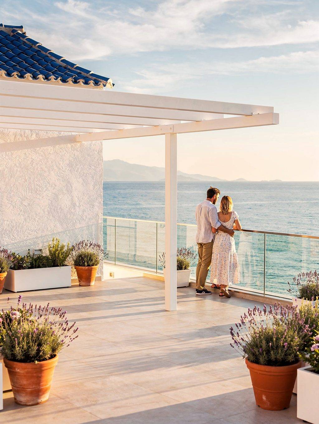 Luxury private villa overlooking the Ionian sea in Corfu