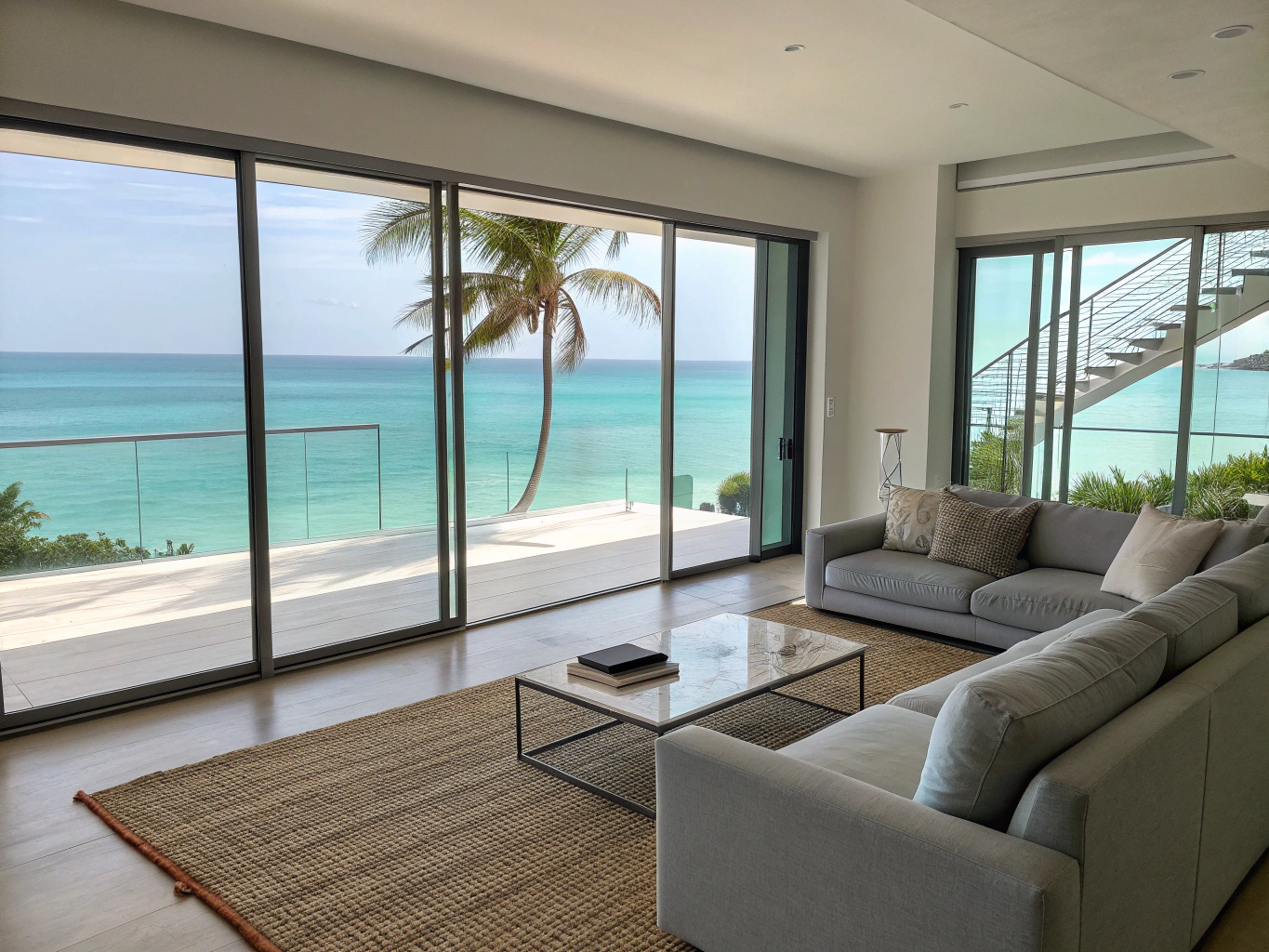 Luxury villa interior with high-end finishes