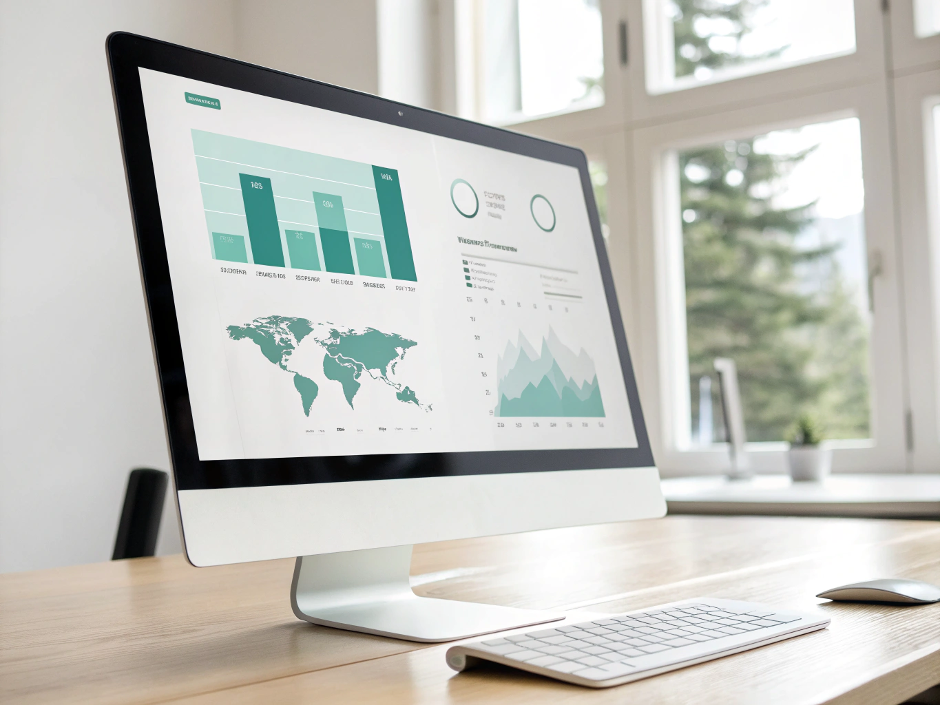 Data analyst reviewing dynamic pricing charts and market trends on a screen