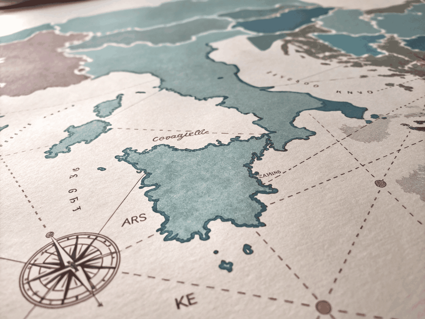 Map of Greece highlighting Nestivo Hospitality service destinations