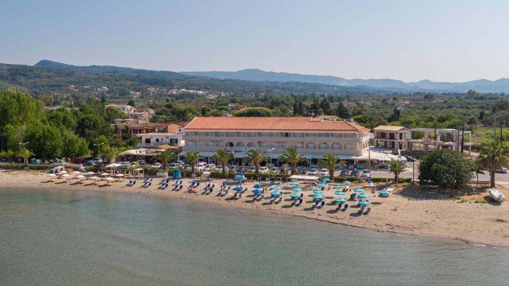 Aphrodite Hotel refined guest suite bedroom in Corfu