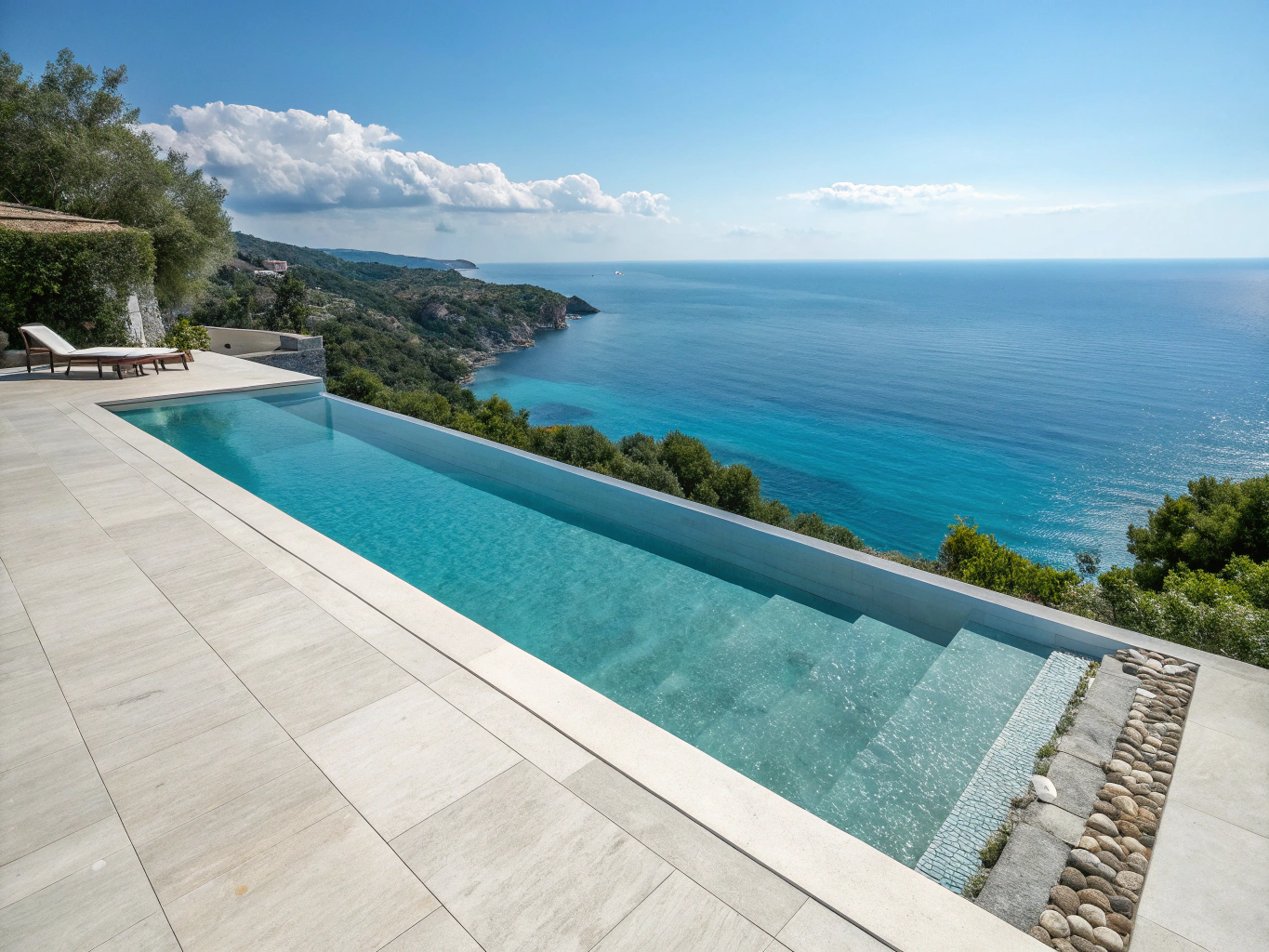 Nestivo Hospitality - Insights 3 Corfu luxury villa infinity pool overlooking sea